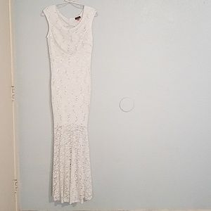 White formal gown